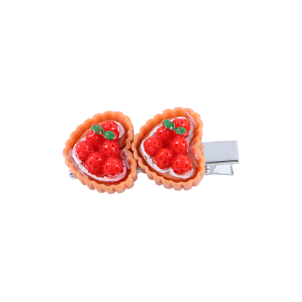 Baby Food Dogs - Künstliche Croissant-Pizza-Haarspangen, Eierkuchen-Haarspangen, koreanische Haarspangen, Damen-Haarklammern,