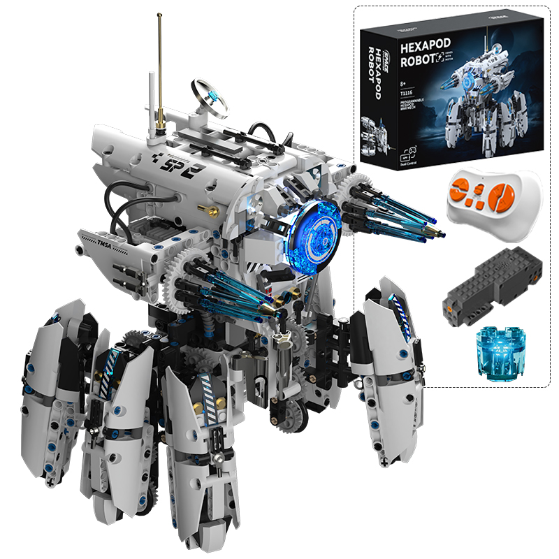 Lego Set City - Technische Programmierung Hexapod-Roboter Science-Fiction-Kriegsmaschine Bausteine Stadt