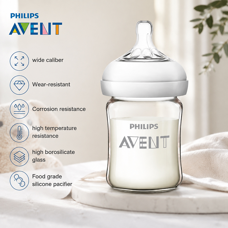 Baby Food Containers Glass - Avent Neugeborenen-Babyflasche SCF678 125 ml/160 ml