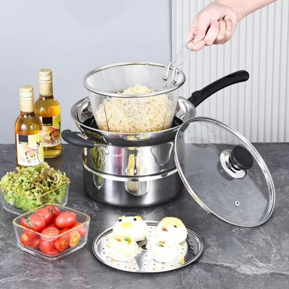 Baby Food Filter - 4 stücke Edelstahl Friteuse Topf Mesh