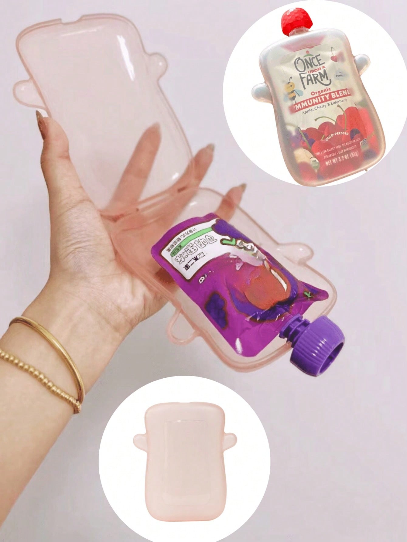 Baby Puree Pouch - Anti-Quetsch-Fruchtpüree-Box und Saugbeutel, ein Werkzeug zur