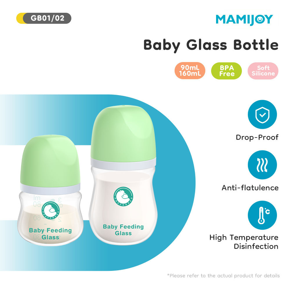 Baby Food Containers Glass - 1PCS Neugeborenen Fütterung Flaschen 90ML/160ML Baby