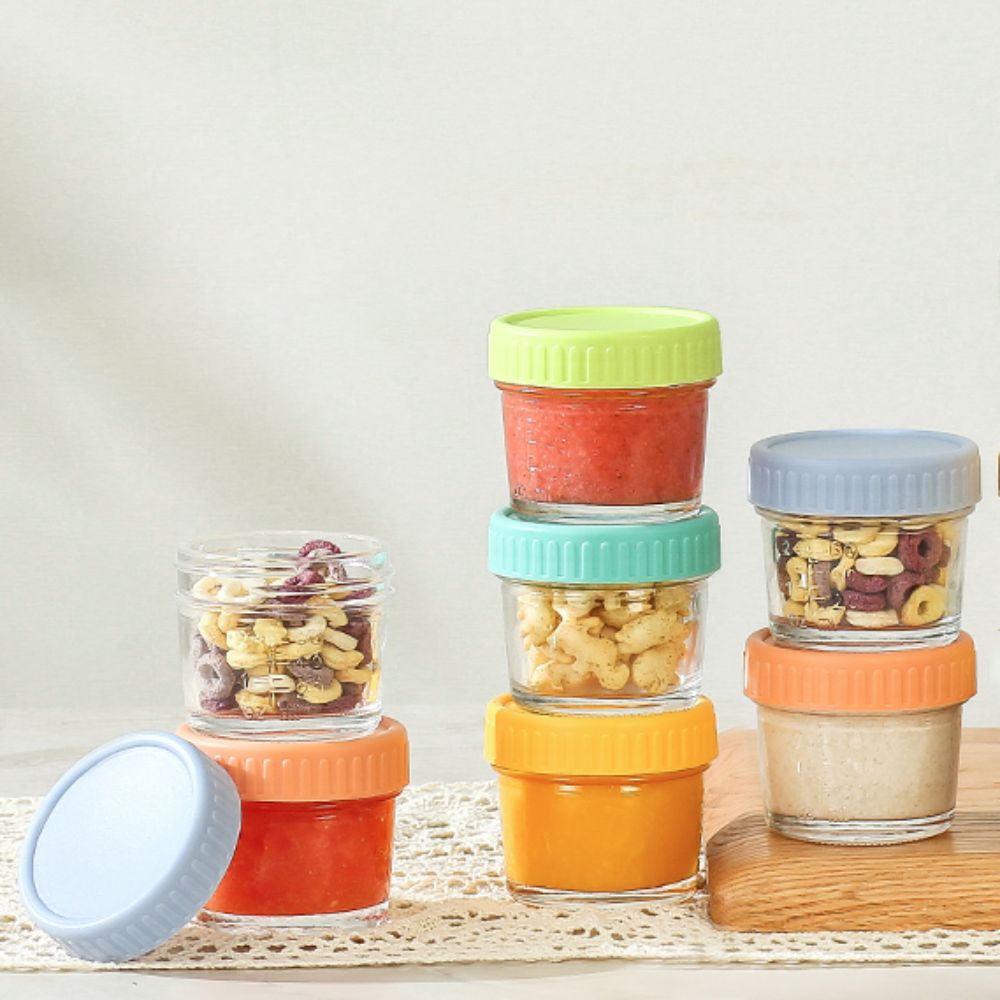 Baby Food Glass Jars - 6 stücke Glas Babynahrung Jar Wiederverwendbare