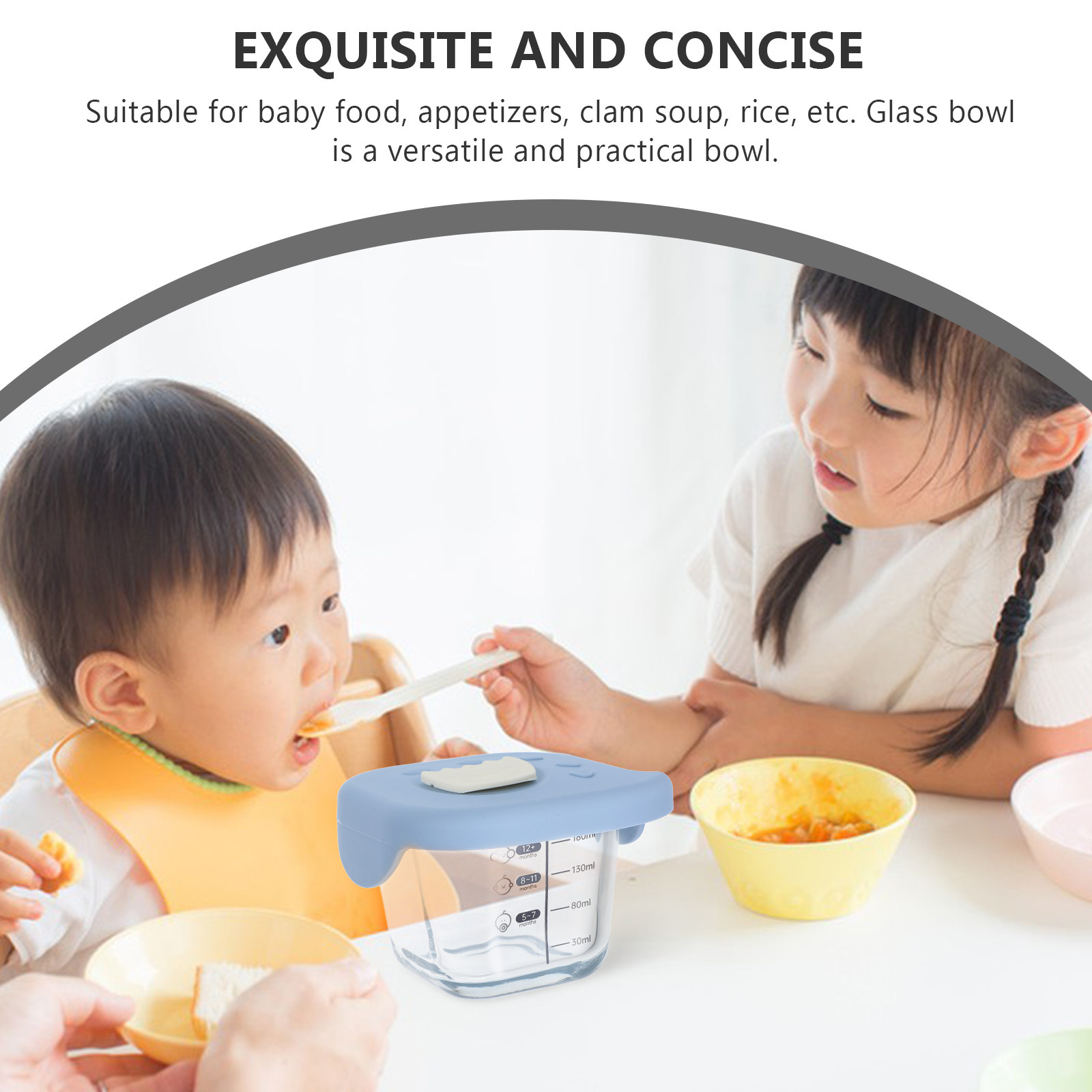 Glas-Babynahrungsschüssel mit  – Baby Food Containers Glass Bewertung und Preis