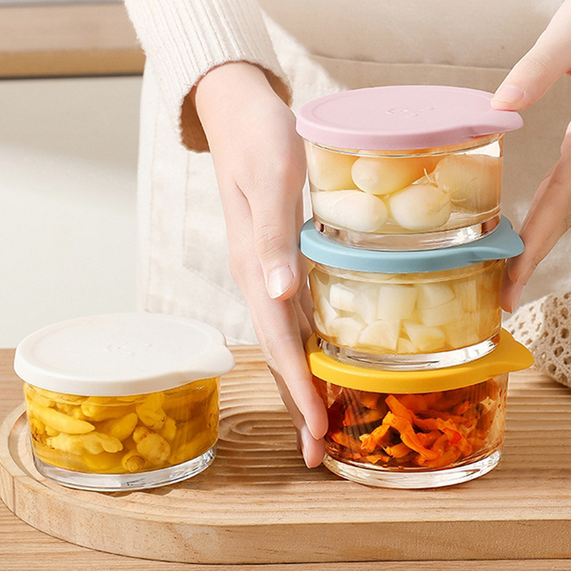 Mikrowellengeeigneter Runder L – Baby Food Containers Glass Bewertung und Preis