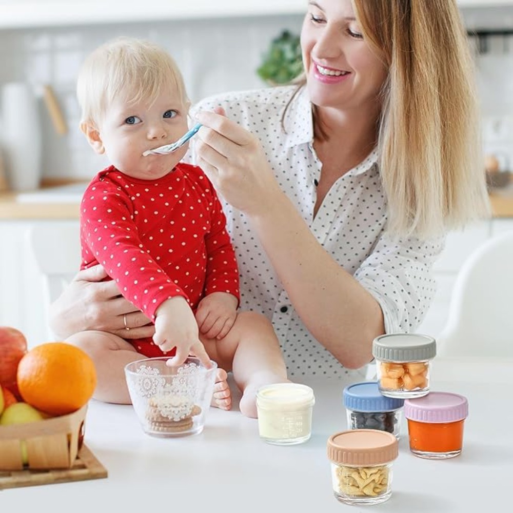 6 Stück Einmachglas aus Glas,  – Baby Food Containers Glass Bewertung und Preis