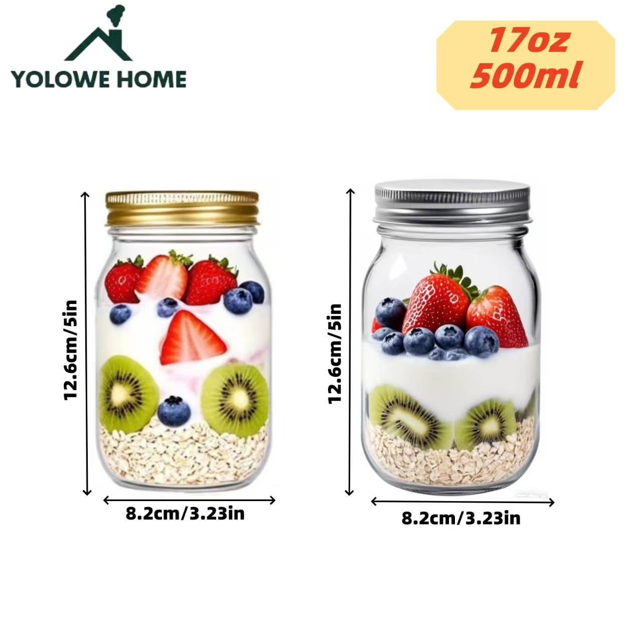 6er-Set, 12er-Set, 500ml/16oz, – Baby Food Containers Glass Bewertung und Preis