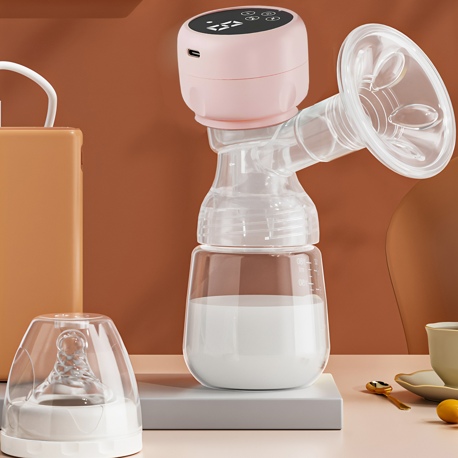 2-in-1 Elektrische Milchpumpe, – Baby Food Bottle Bewertung und Preis