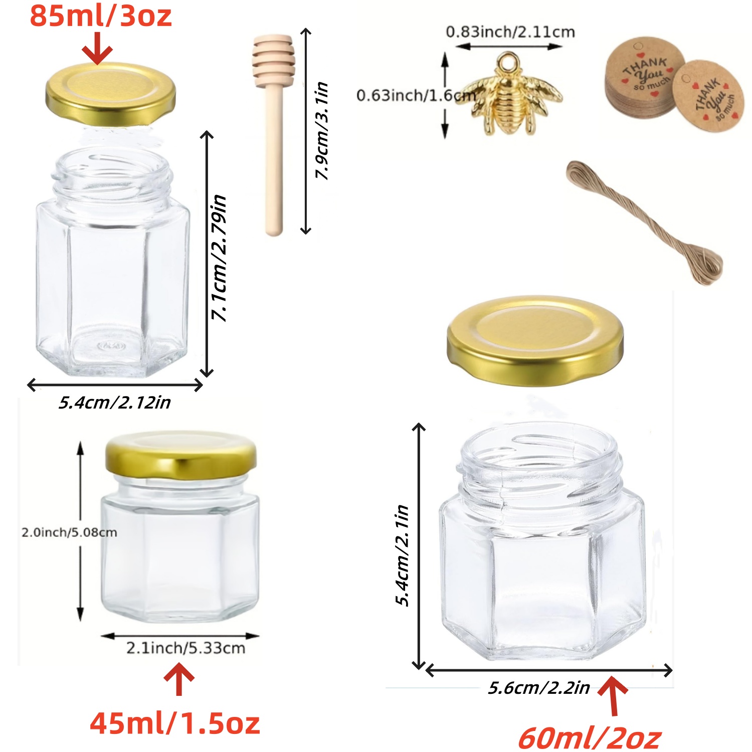 12/20/30/50/60 Stück Mini-Honi – Baby Food Glass Jars Bewertung und Preis