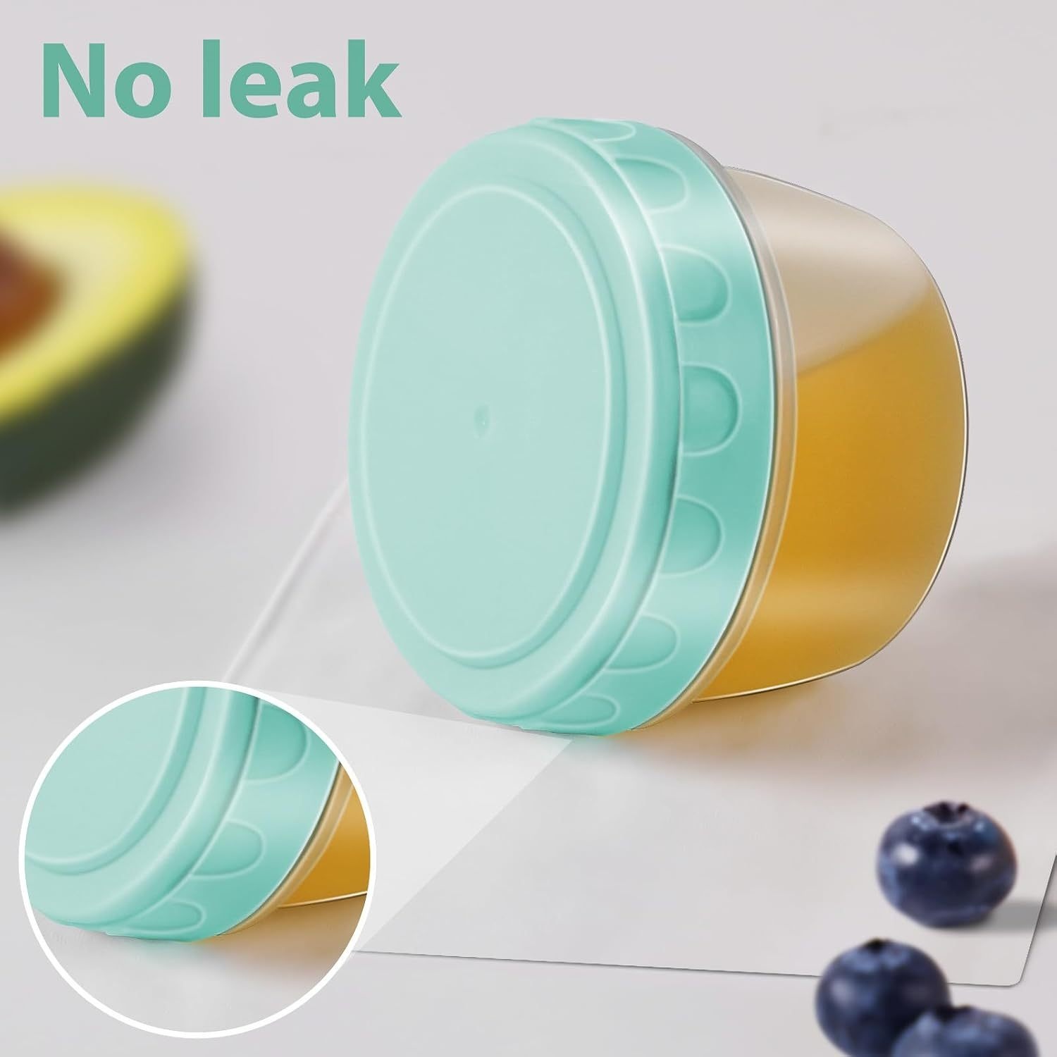 1–6 Stück 2,7 oz Salatdressing – Baby Food Containers Glass Bewertung und Preis
