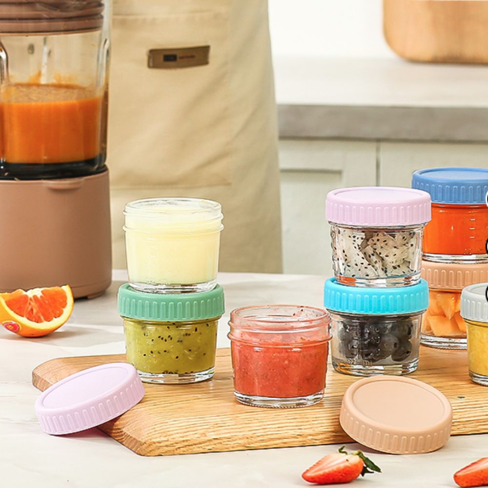 6 Stück Mehrzweck-Glas-Babynah – Baby Food Containers Glass Bewertung und Preis