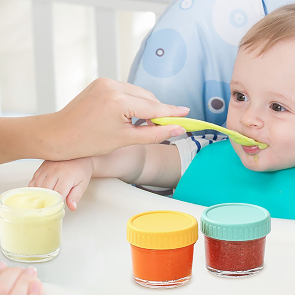 6 Stück Glas-Babynahrungsglas, – Baby Food Containers Glass Bewertung und Preis