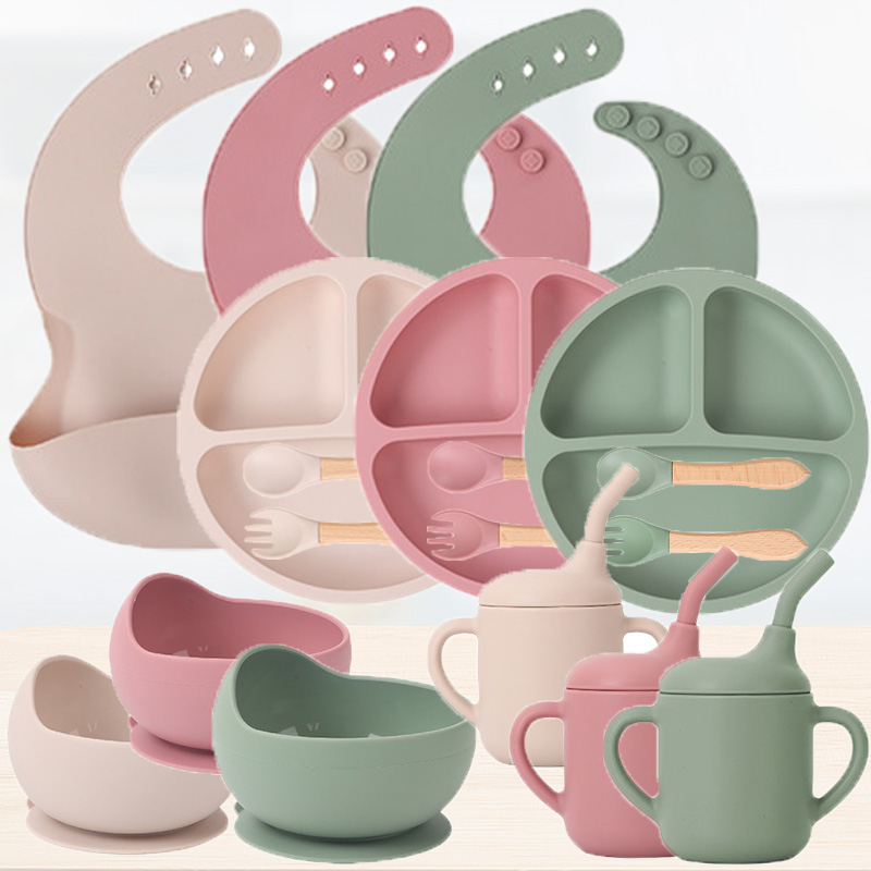 Kinder-Silikon-Geschirr-Set fü – Baby Food Nutrition Bewertung und Preis