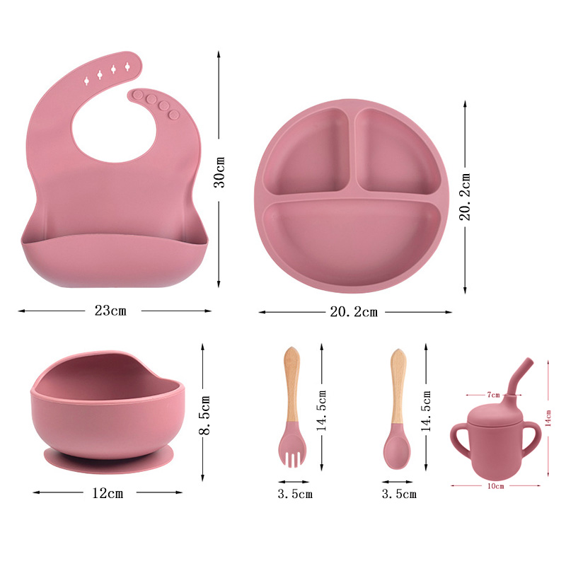 Kinder-Silikon-Geschirr-Set fü – Baby Food Nutrition Bewertung und Preis