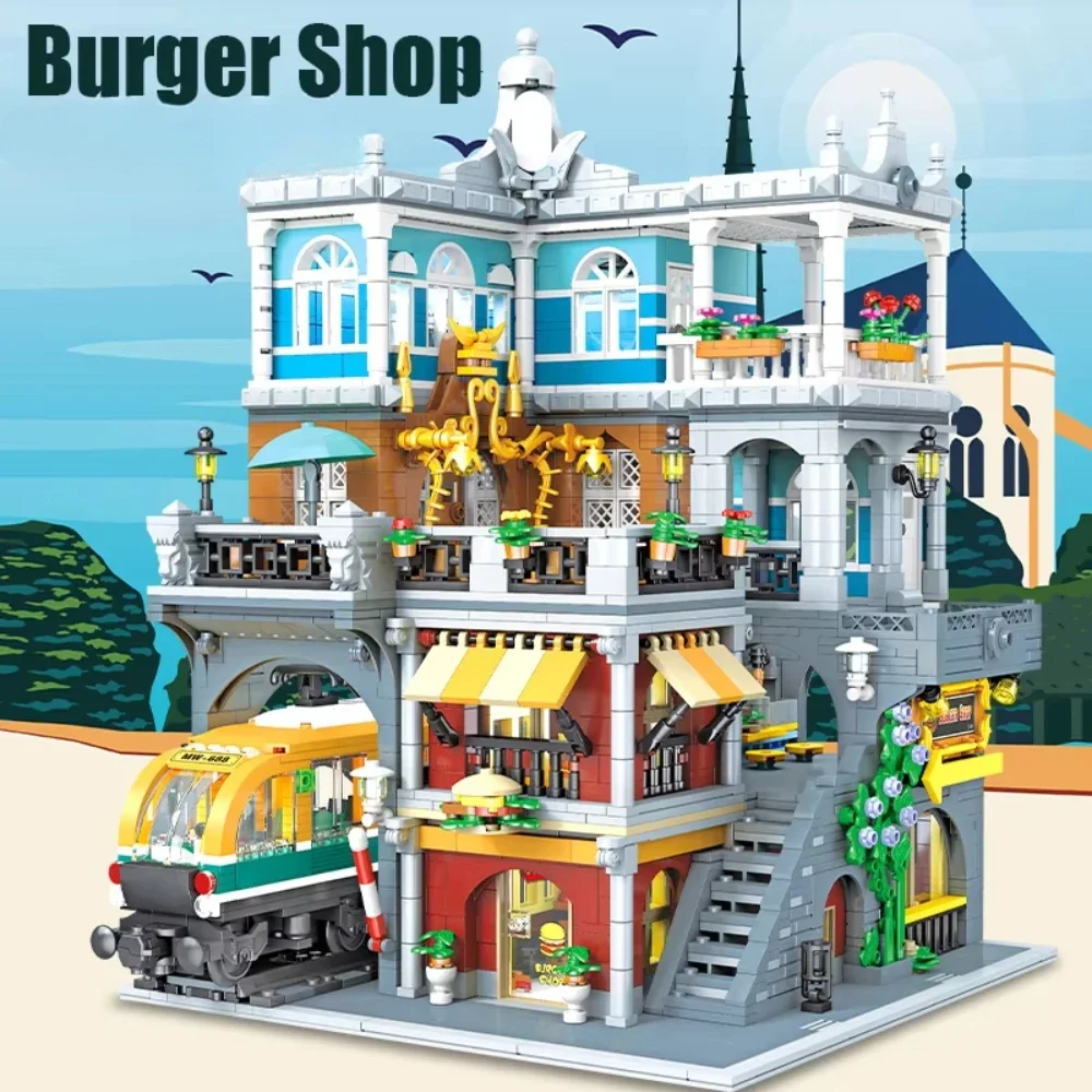 BurgerShop Bausteine Sets Mit  – Lego Set City Bewertung und Preis