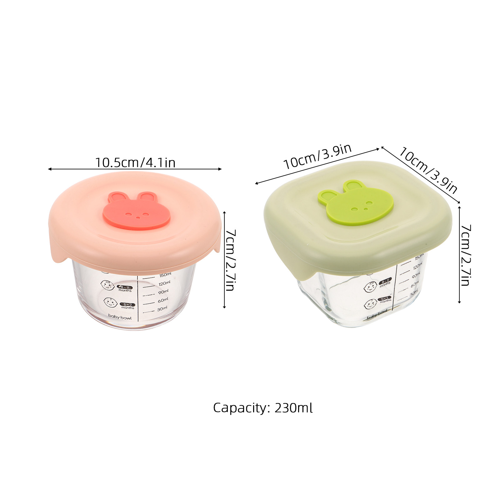 2 Stück Baby-Nahrungsaufbewahr – Baby Food Containers Glass Bewertung und Preis