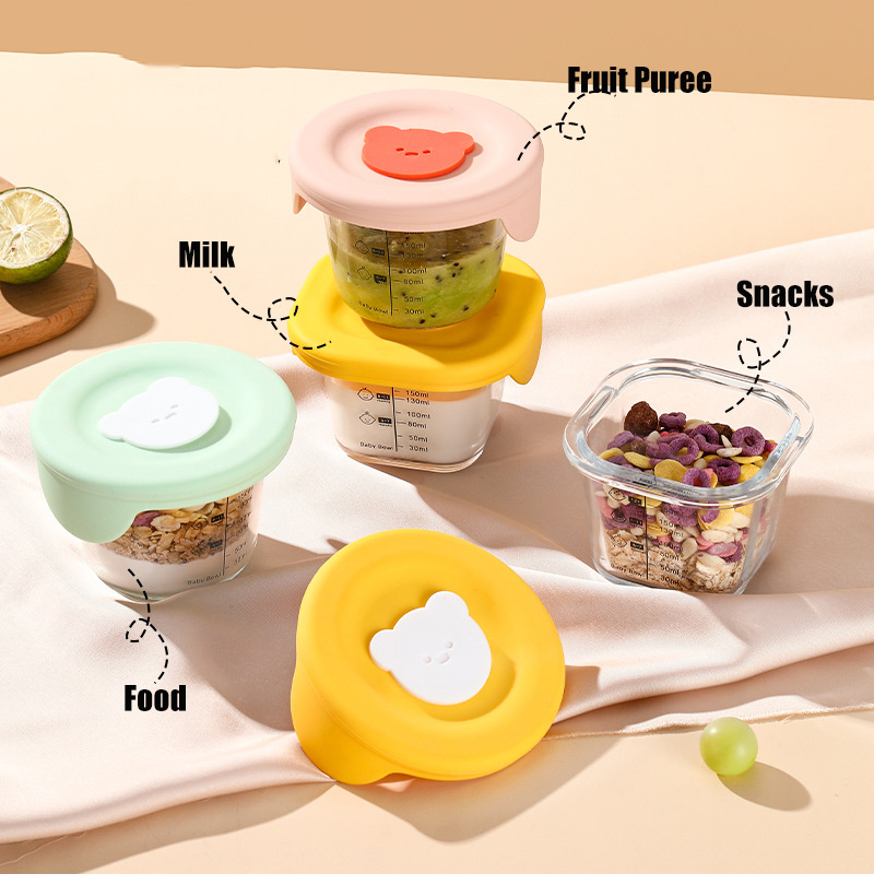180 ml Glas-Vorratsdosen für B – Baby Food Containers Glass Bewertung und Preis