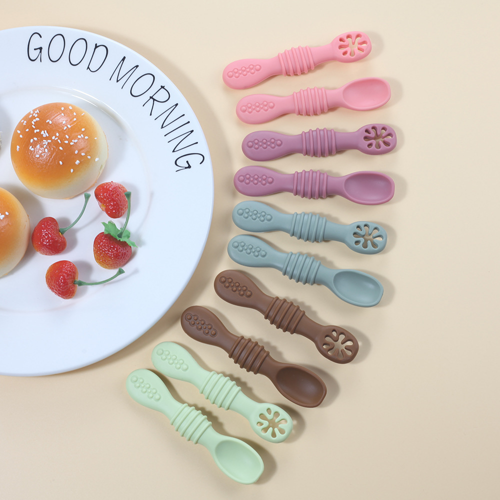 2PCS Nette Baby Lernen Löffel  – Baby Food Nutrition Bewertung und Preis