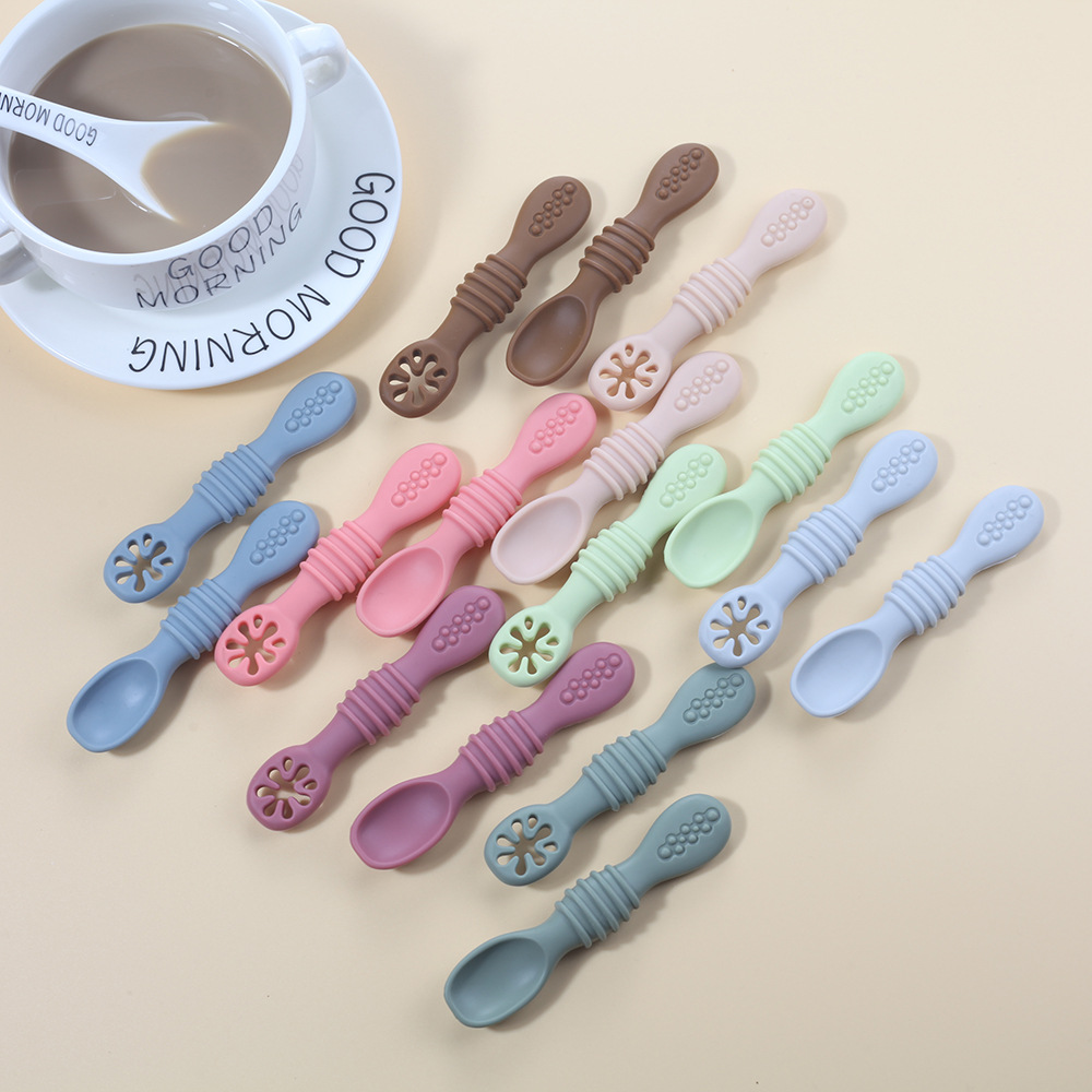 2PCS Nette Baby Lernen Löffel  – Baby Food Nutrition Bewertung und Preis