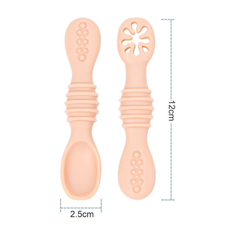 2PCS Nette Baby Lernen Löffel  – Baby Food Nutrition Bewertung und Preis
